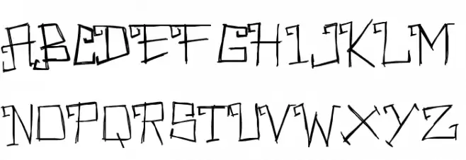 PWRectangular Schriftart Groß