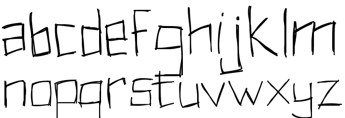 PWRectangular Font LOWERCASE