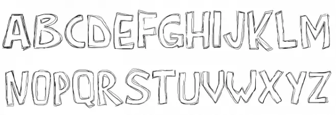 PWRoughs 字体 大写