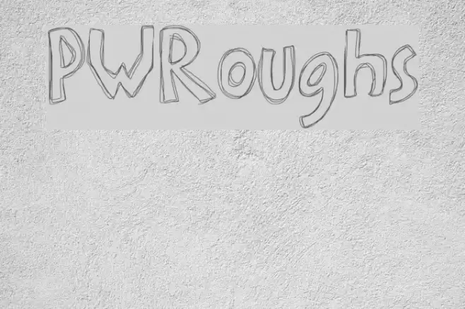 PWRoughs Font examples