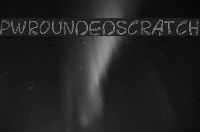 PWRoundedScratch Font examples