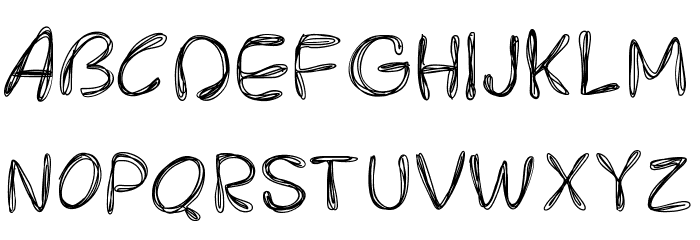 PWRoundedScratch Font LOWERCASE