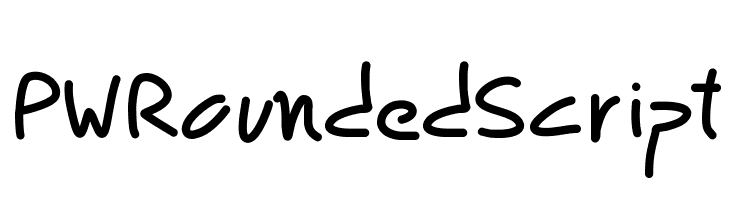 PWRoundedScript  Frei Schriftart Herunterladen