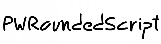 PWRoundedScript  フリーフォントのダウンロード