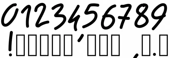 PWRoundedScript Font OTHER CHARS