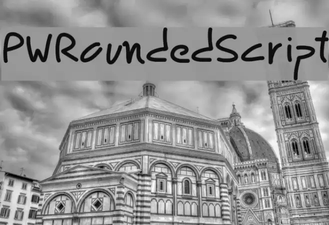 PWRoundedScript Font examples