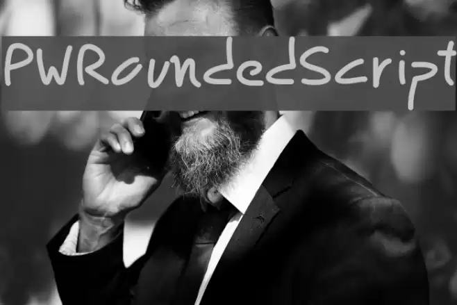 PWRoundedScript Font examples