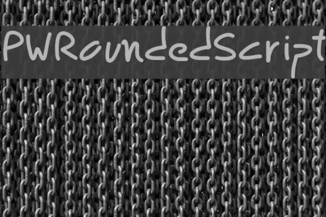 PWRoundedScript Font examples