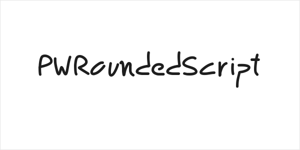 PWRoundedScript Logo