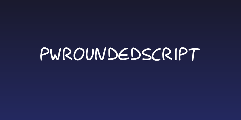 PWRoundedScript Social Header