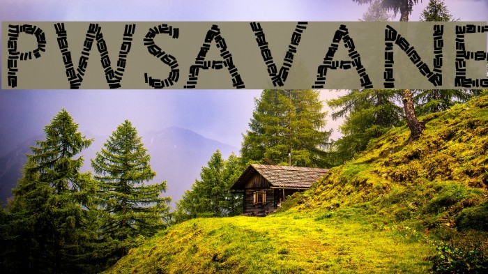 PWSavane Font examples