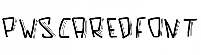 PWScaredFont  Frei Schriftart Herunterladen