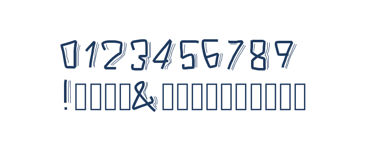 PWScaredFont Other Characters