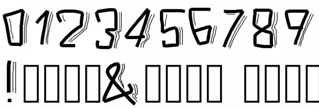 PWScaredFont Font OTHER CHARS