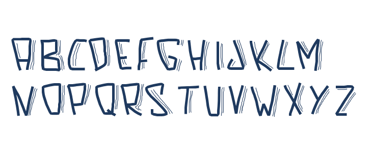 PWScaredFont Lowercase