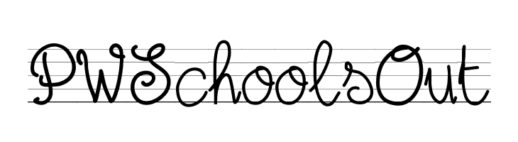 PWSchoolsOut  Скачать бесплатные шрифты