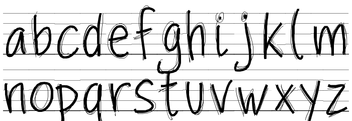 PWScolarpaper Font LOWERCASE