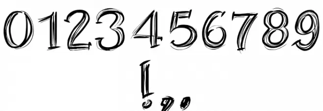 PWScratched2 Font OTHER CHARS