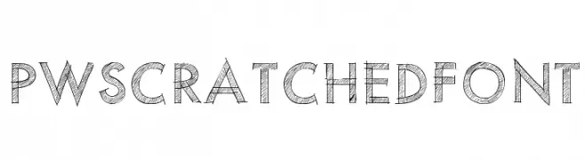 PWScratchedfont  Descarca Fonturi Gratis