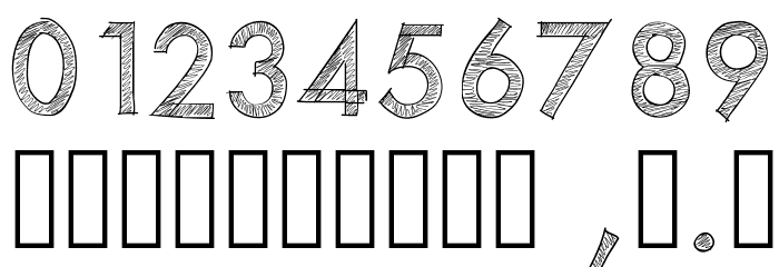 PWScratchedfont Font OTHER CHARS