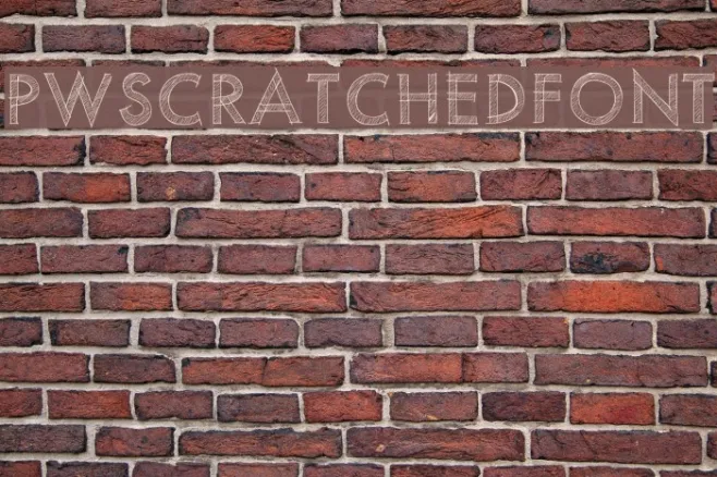 PWScratchedfont Example 1