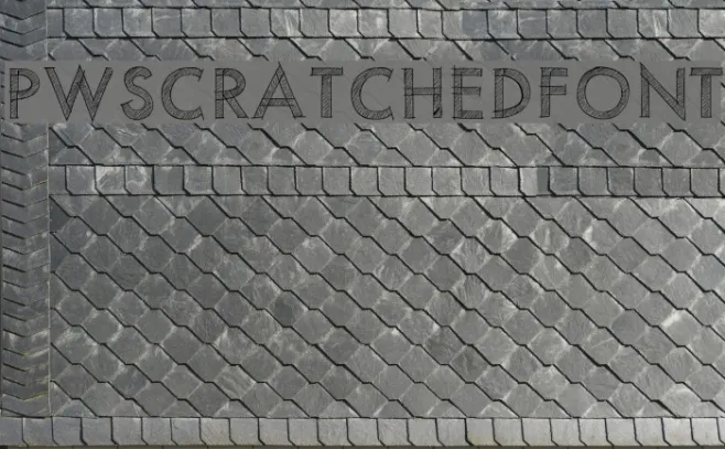 PWScratchedfont Example 3