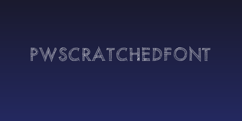 PWScratchedfont Social Header