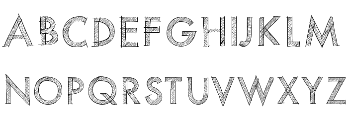 PWScratchedfont Font LOWERCASE
