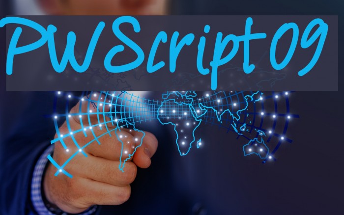 PWScript09 Font examples