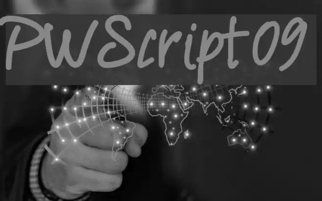 PWScript09 Font examples