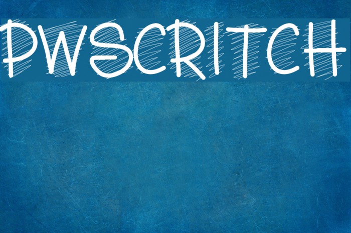 PWScritch Font examples