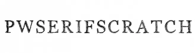 PWSerifScratch  Frei Schriftart Herunterladen