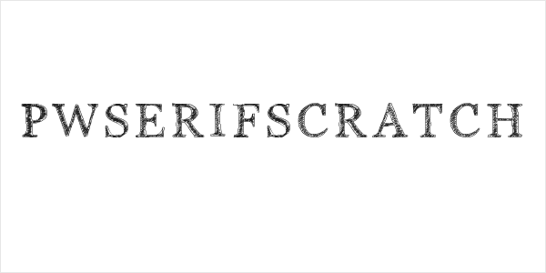 PWSerifScratch Logo
