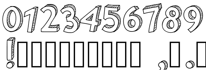 PWShaded Font OTHER CHARS