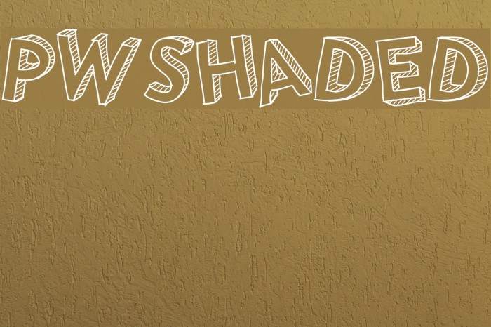 PWShaded Font examples