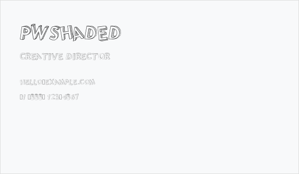 PWShaded Business Card