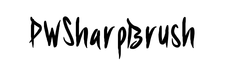 PWSharpBrush  नि: शुल्क फ़ॉन्ट्स डाउनलोड