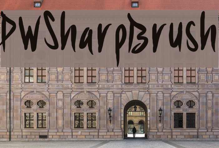PWSharpBrush Font examples