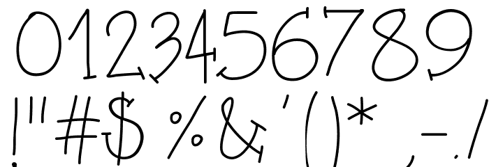 PWShesAmazing Font OTHER CHARS