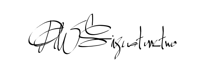 PWSignaturetwo  フリーフォントのダウンロード