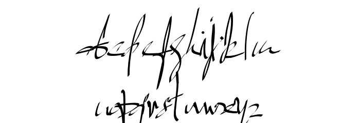 PWSignaturetwo Font LOWERCASE