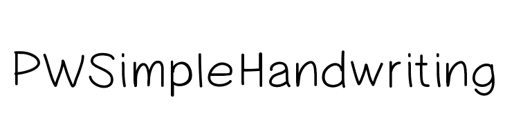 PWSimpleHandwriting Font