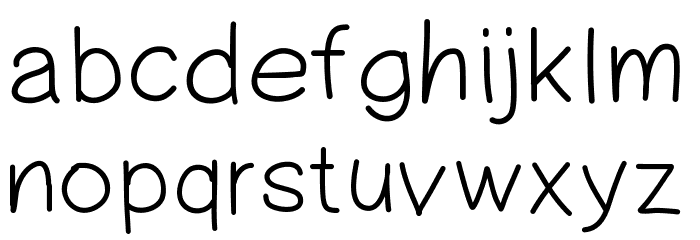 PWSimpleHandwriting Font LOWERCASE