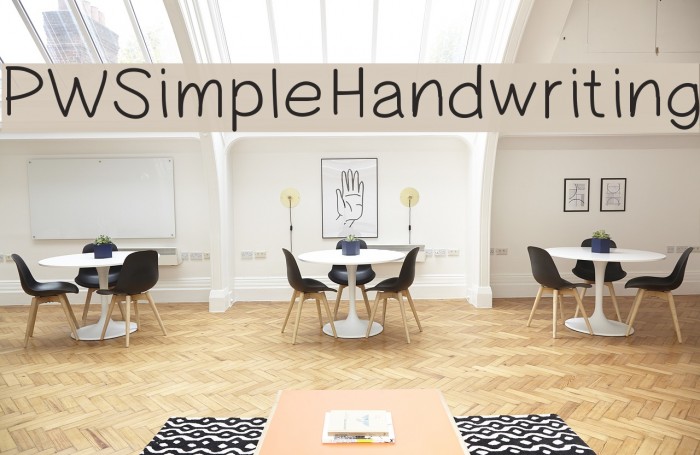 PWSimpleHandwriting Font examples