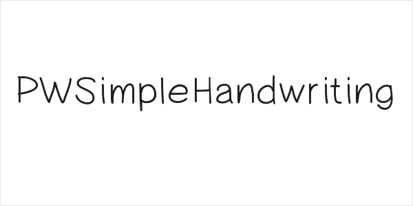 PWSimpleHandwriting Logo