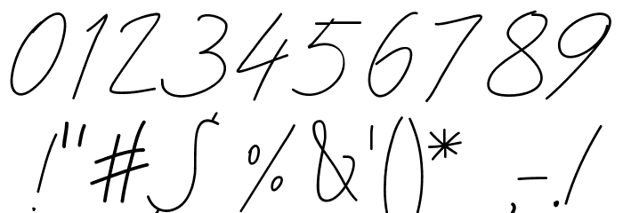 PWSimpleScript Font OTHER CHARS