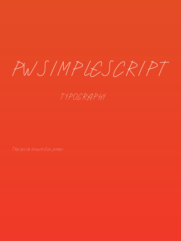 PWSimpleScript Poster