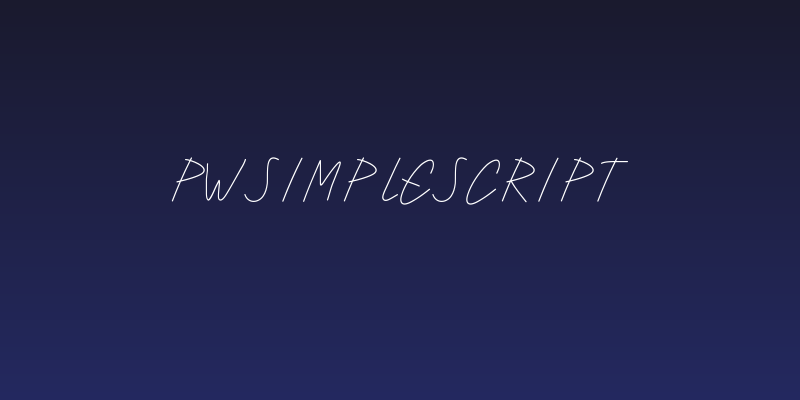 PWSimpleScript Social Header