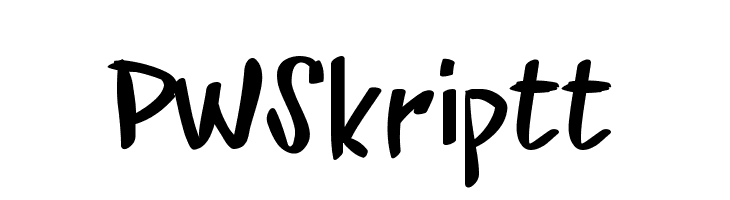 PWSkriptt  フリーフォントのダウンロード