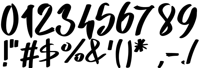PWSkriptt Font OTHER CHARS